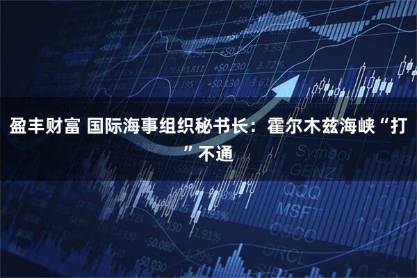 盈丰财富 国际海事组织秘书长：霍尔木兹海峡“打”不通