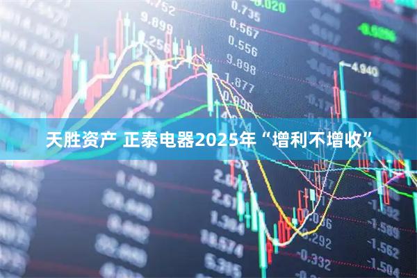 天胜资产 正泰电器2025年“增利不增收”